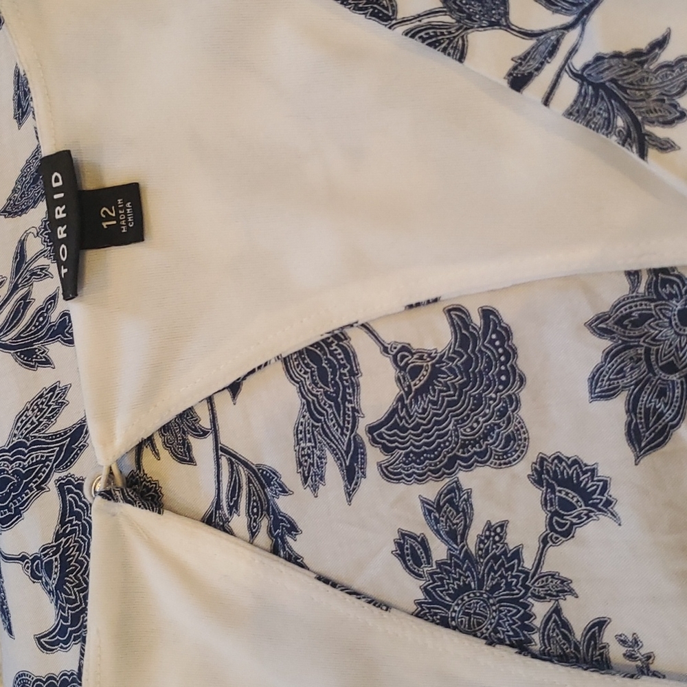 Torrid Paisley Hi-Low Romper - Picture 6 of 7